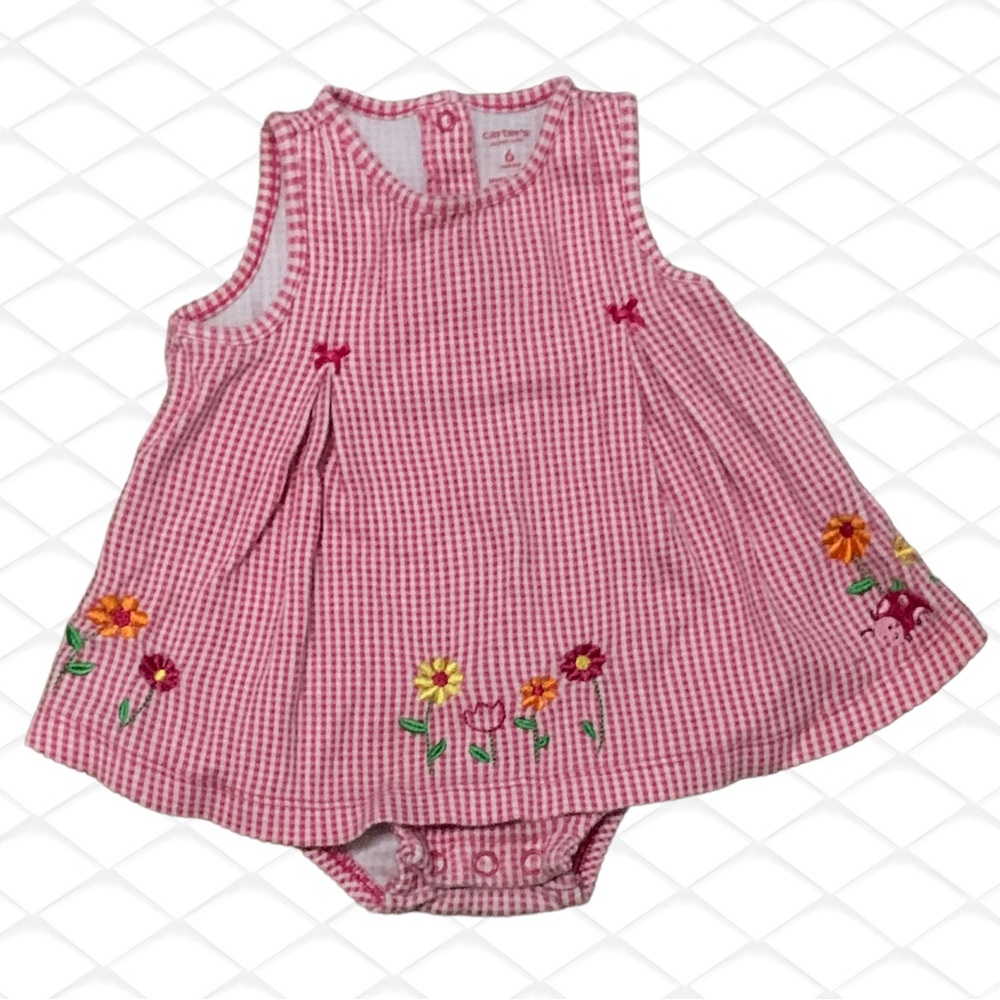 ⚡️5/$25⚡️ Carters 6 month dress onesie